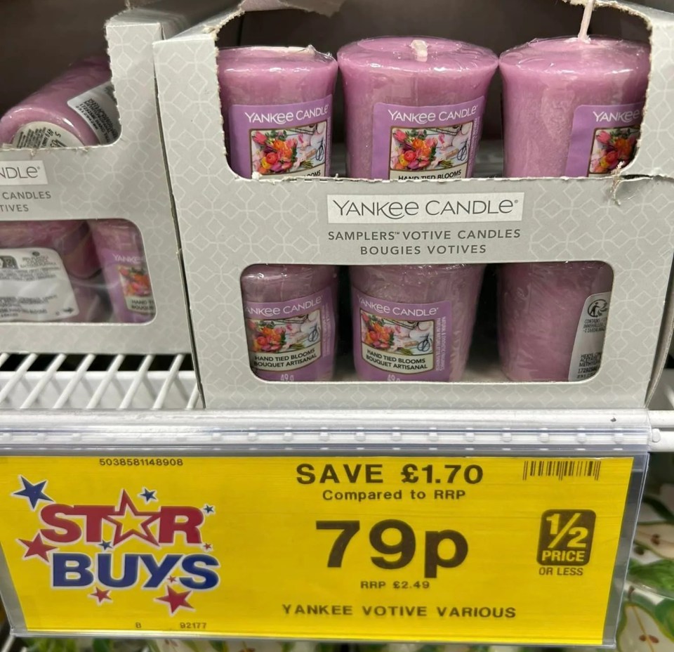 Some candles are being flogged for PENNIES