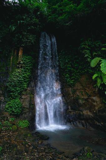 The  Gajah Mas Waterfalls where an Italian tourist died