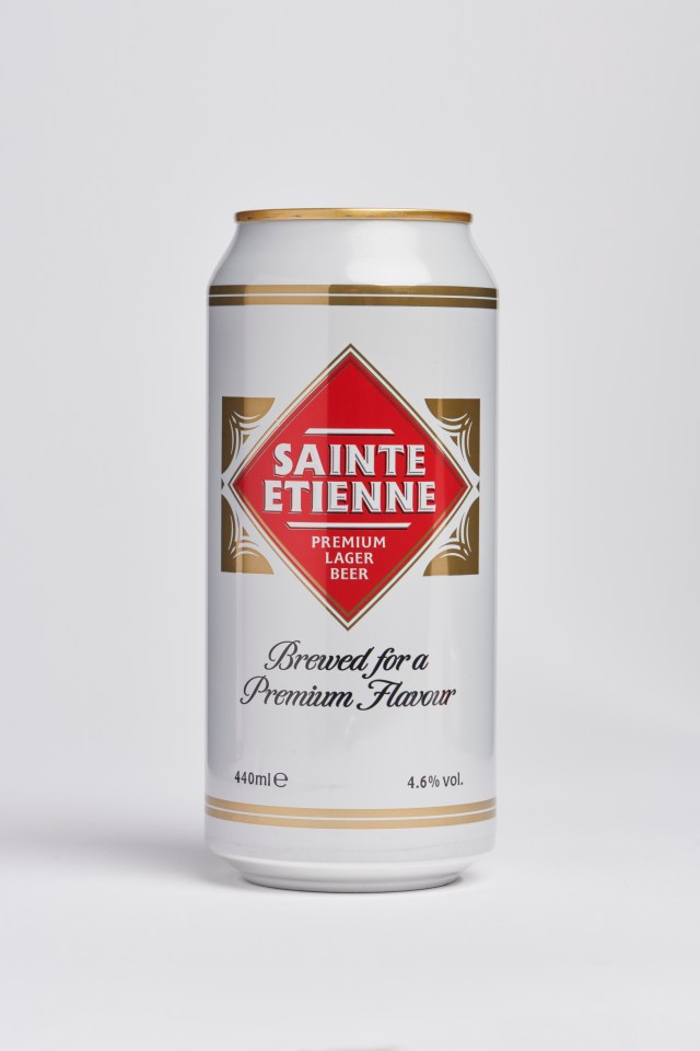 a can of sainte etienne premium lager beer