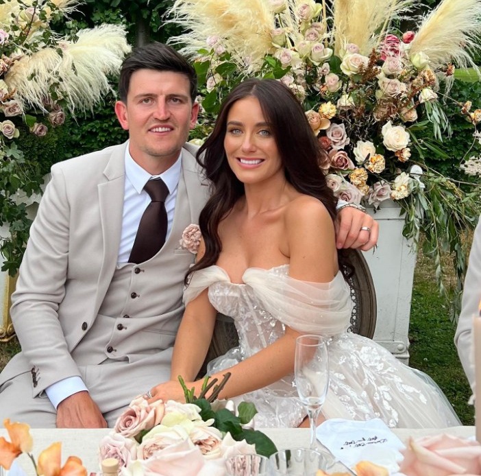 Harry Maguire and Fern got married in 2022