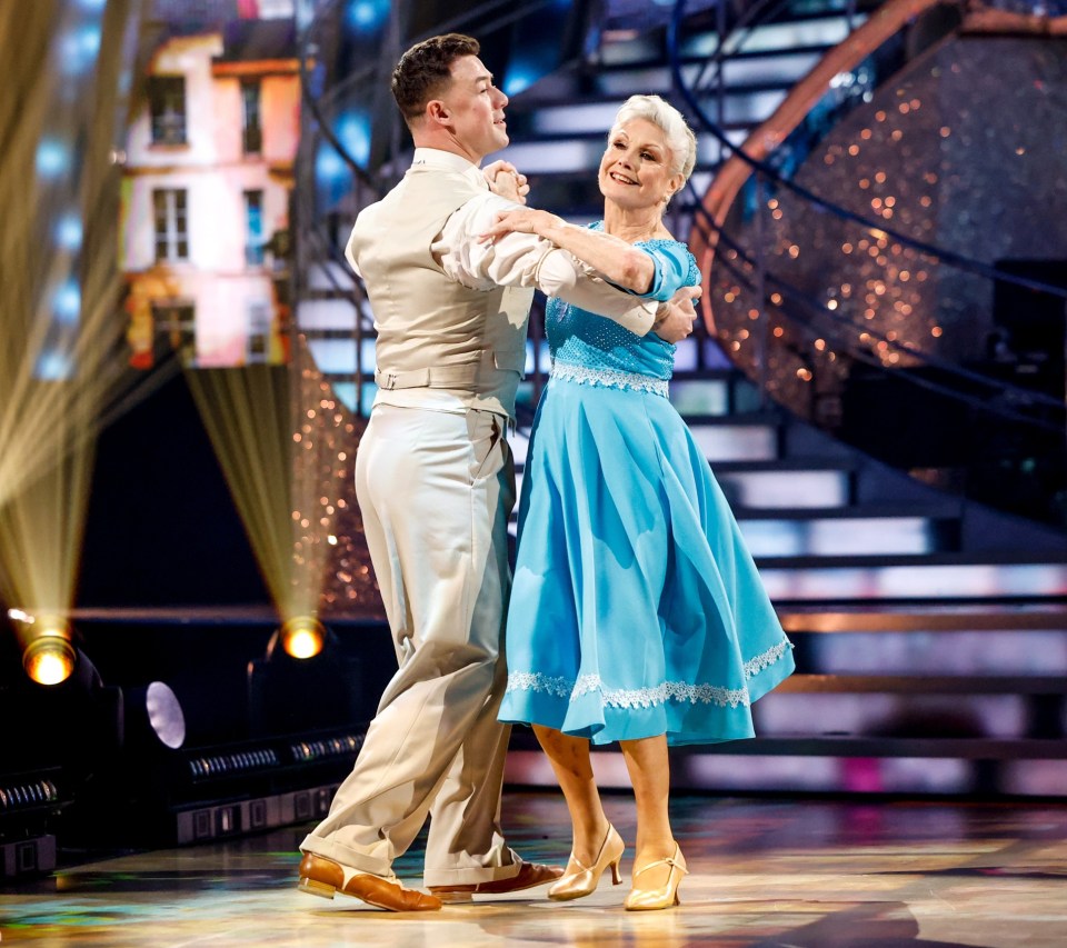 Kai on last year’s series with dance partner Angela Rippon