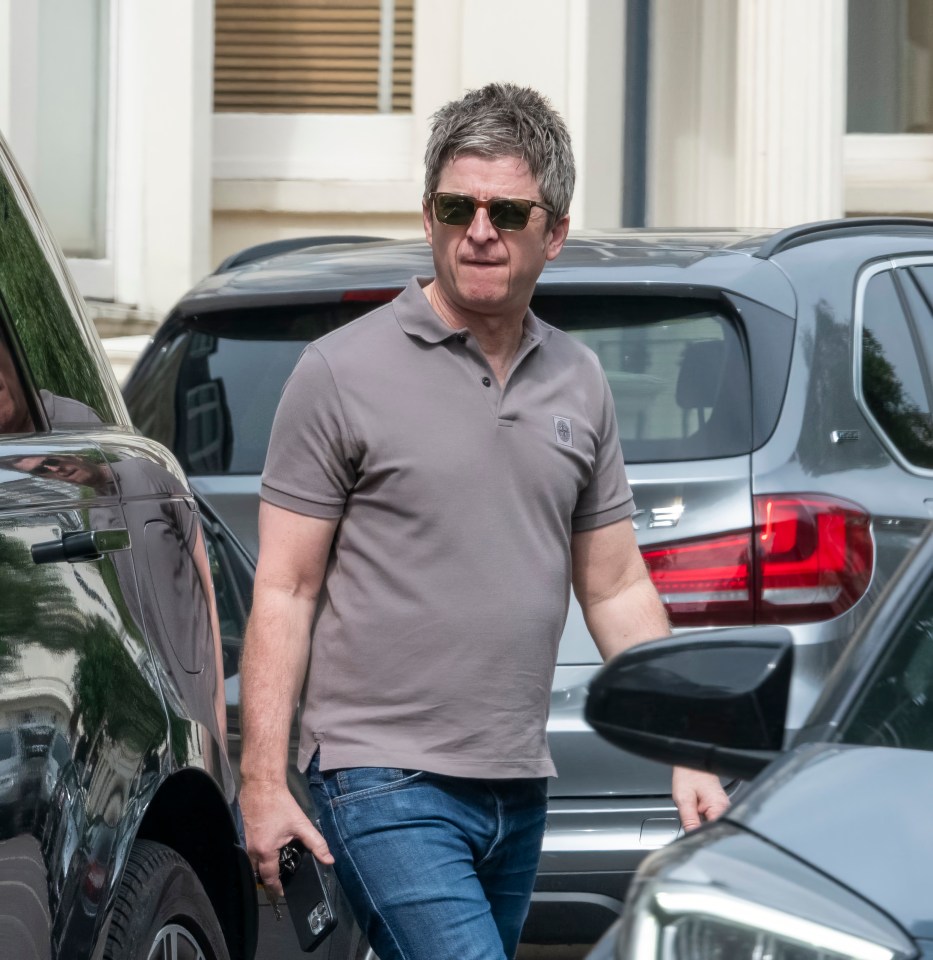 Noel Gallagher arrived at a music studio today after Oasis announced their comeback