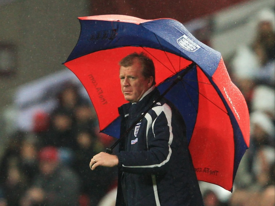 McClaren was dubbed 'the wally with a brolly' after England lost to Croatia