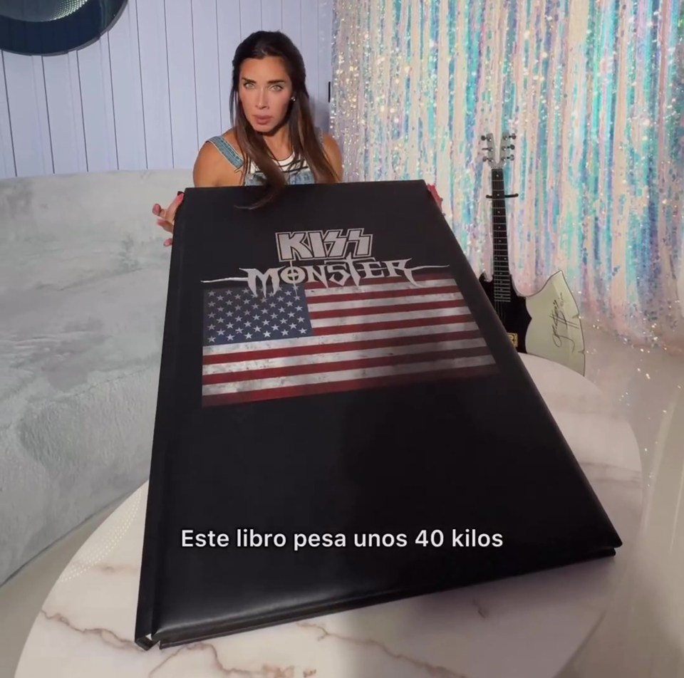 Sevilla football ace Sergio Ramos gifted Pilar a huge photobook of rockers Kiss