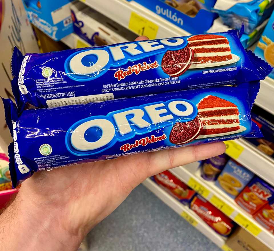 The new Red Velvet Oreo spotted at B&M