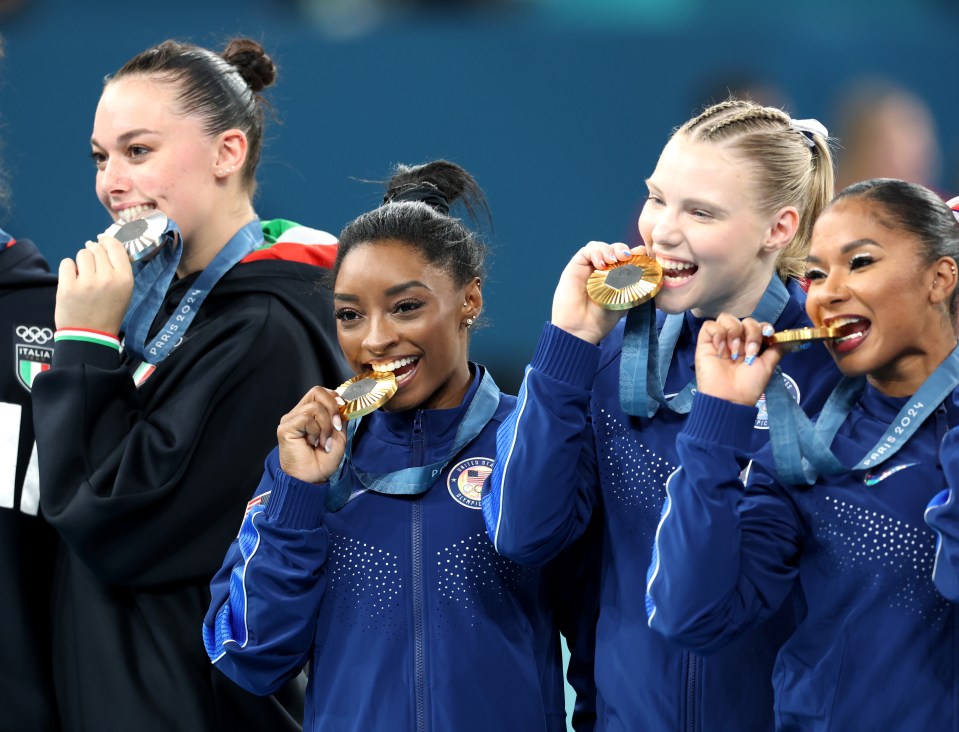 Villa [left] had a taste of her silver medal in Paris