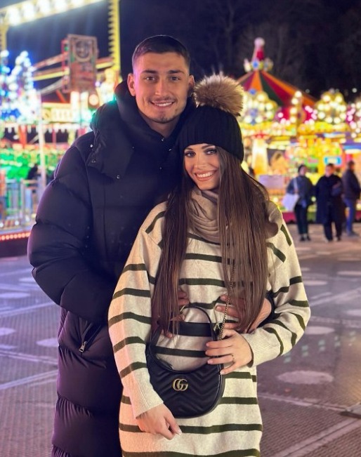 Chelsea star Djorde Petrovic has dated Dina since they met in their homeland