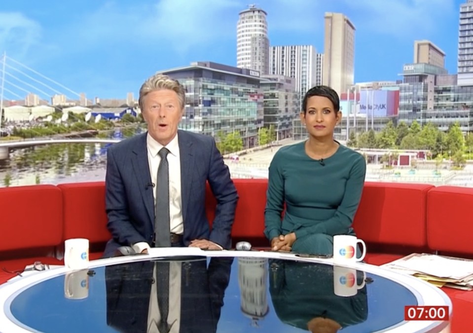 Naga and Charlie usually present BBC Breakfast Thursday to Saturday