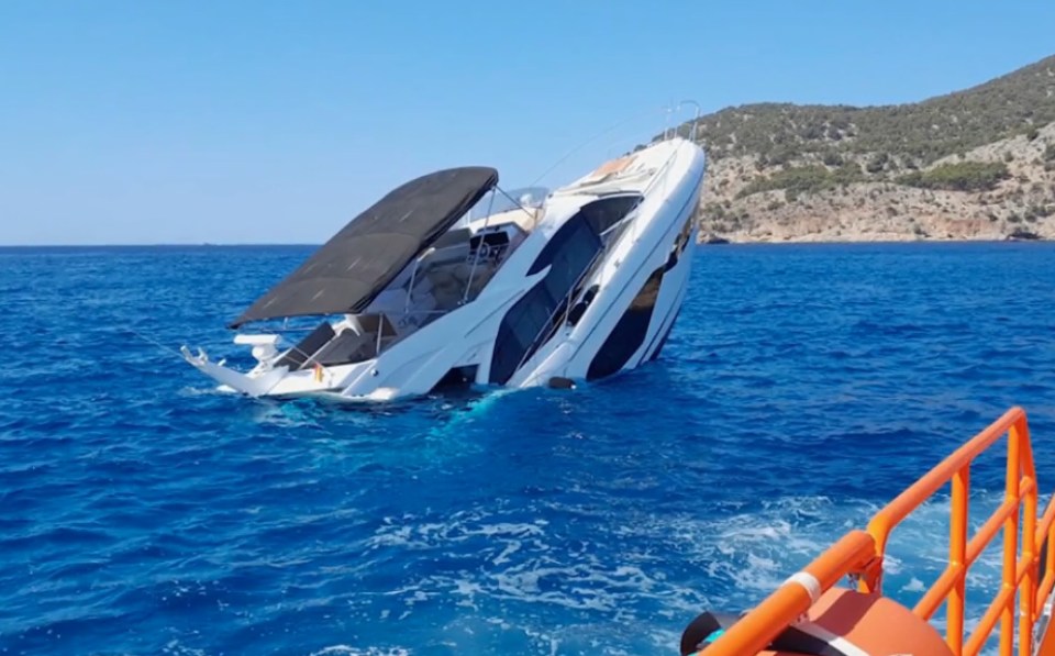 All five passengers aboard this luxury ship were rescued yesterday including a child