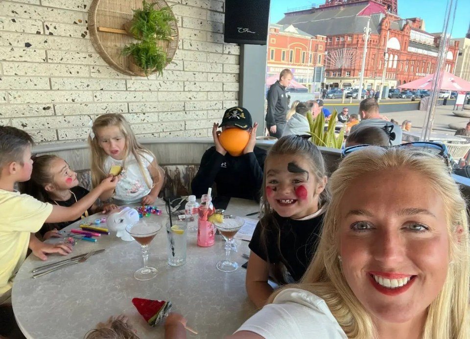 They then went for cocktails and food at a posh restaurant offering views over Blackpool's famous promenade