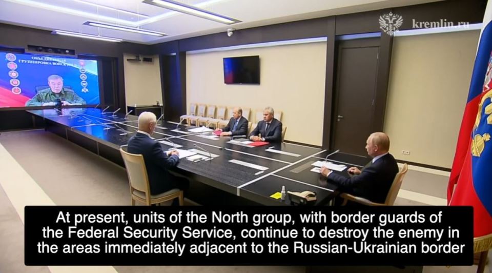 Putin holding a crunch meeting with military generals