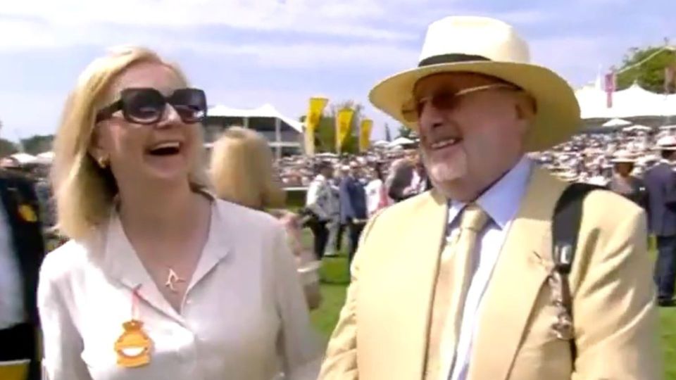 A clip of former PM Liz Truss has gone viral online after ITV Racing commentator Richard Hoiles' devastating one-liner