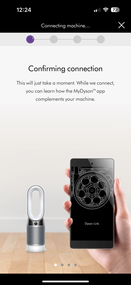 Connecting the Dyson fan to your phone is an easy task