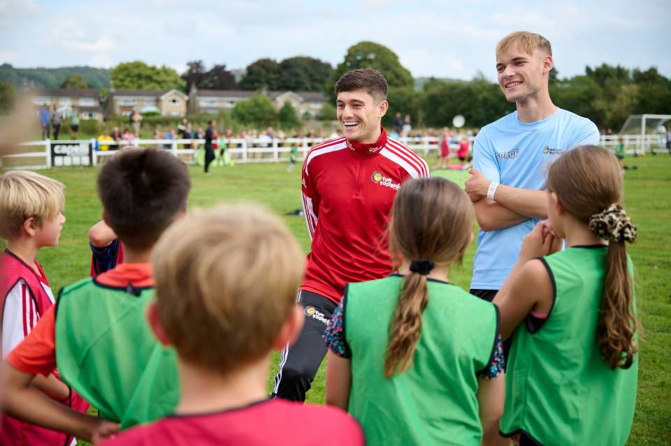 Dan James attended a McDonald's event on Thursday afternoon