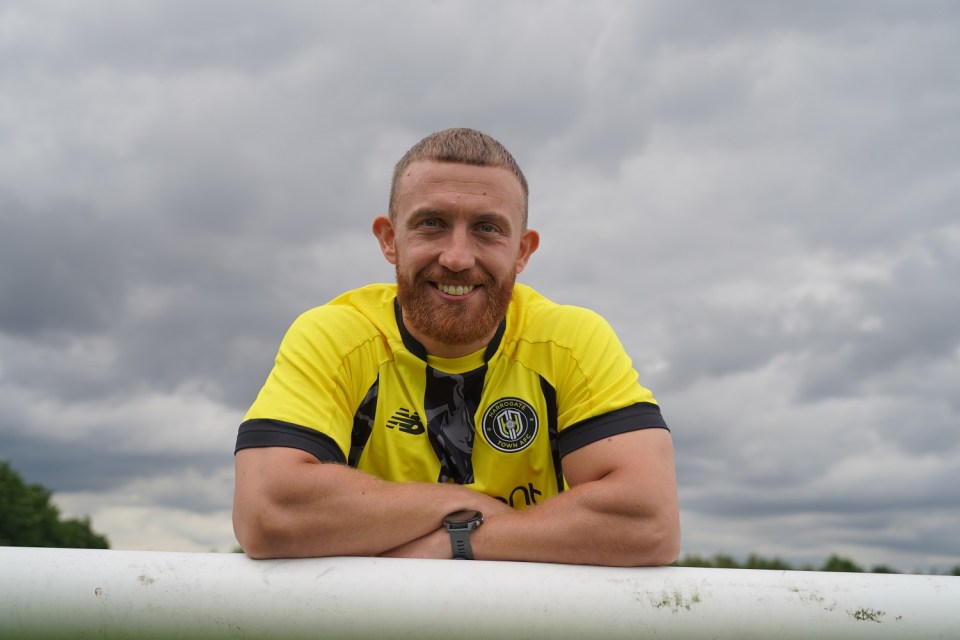 George Thomson is eyeing an incredible third promotion with Harrogate Town