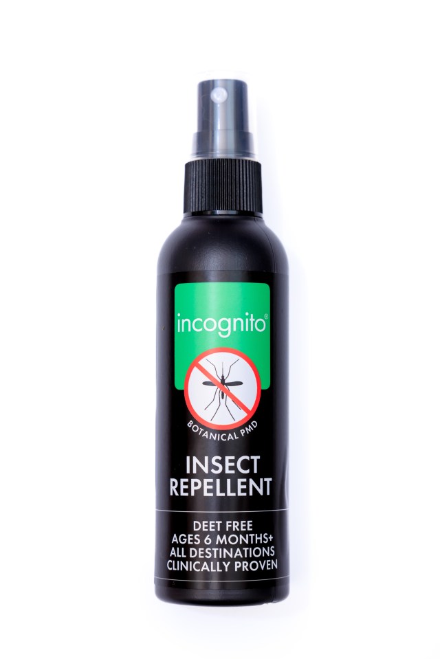 Insect repellent test with Lynsey Hope, photographed by Oliver Dixon for Sun Features - 2 May 2024..Story: Best Insect repellents to keep you bug free this summer. Photo shows Incognito