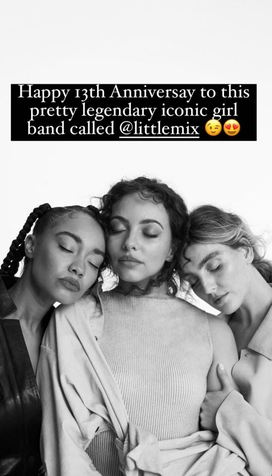 Leigh-Anne posted a photo to celebrate 13 years of Little Mix but left Jesy out