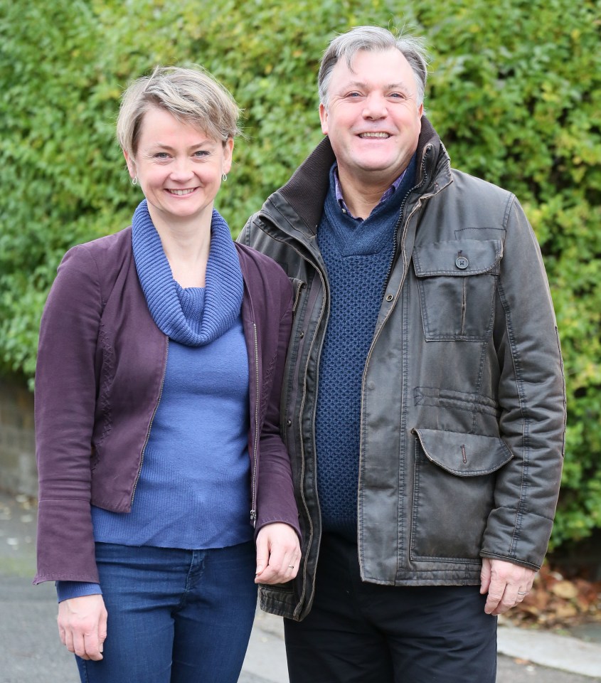 Former Labour MP Ed Balls and his wife, Home Secretary Yvette Cooper