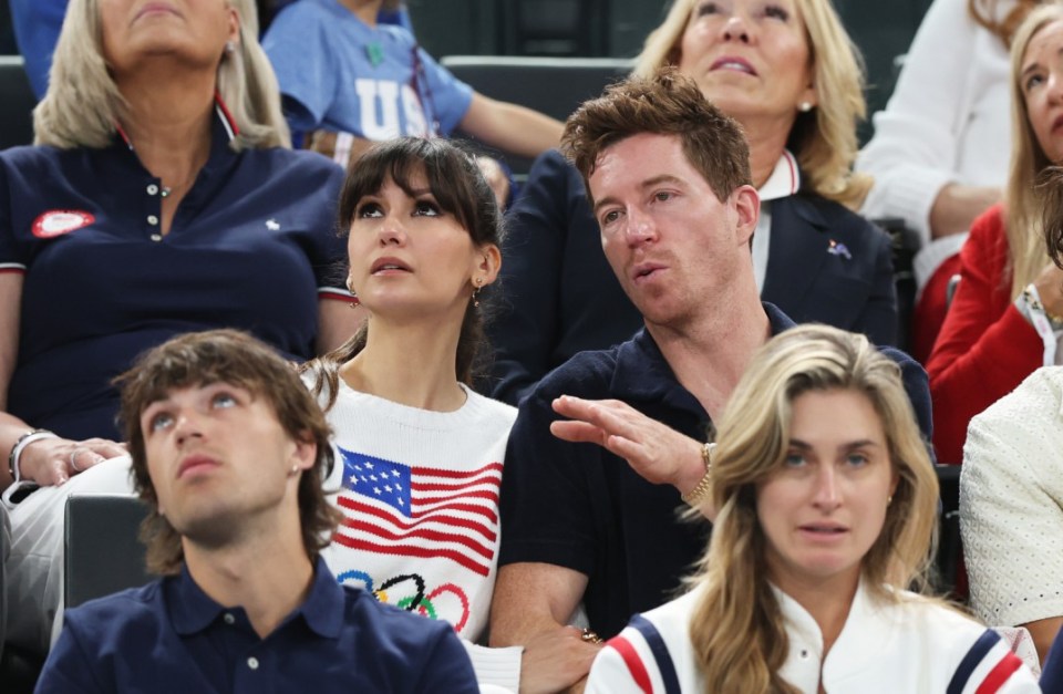 Glam couple Nina Dobrev and Shaun White were also in attendance