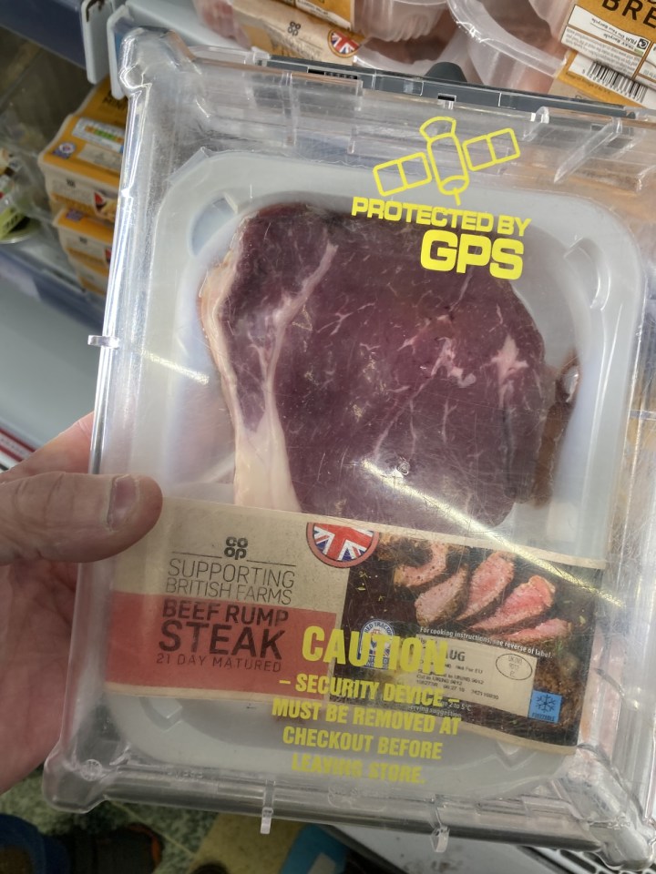 Steaks worth less than £4 are also locked up