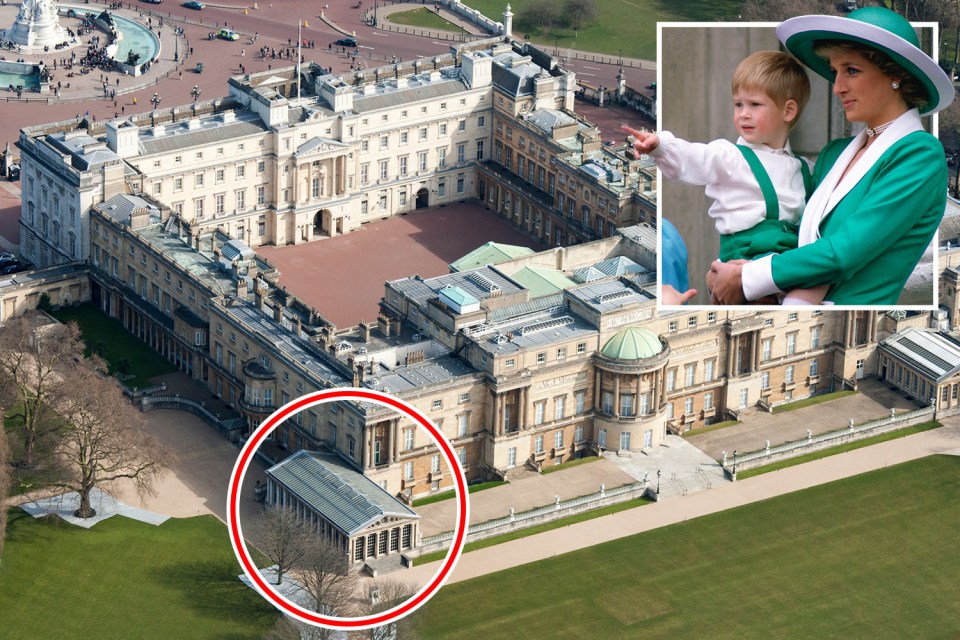 The pool was commissioned by the late Queen's father