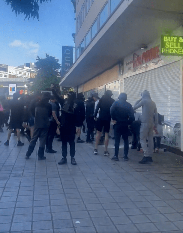 Masked yobs targeted locked down shops in Liverpool last night