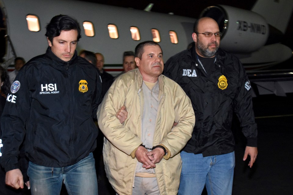 El Chapo, the infamous drug lord now in US custody