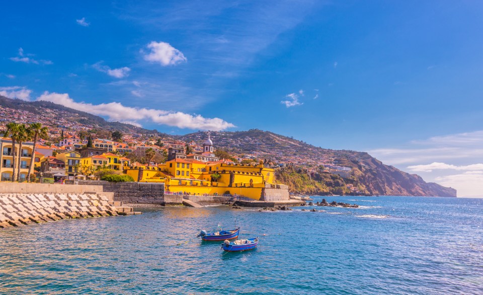 The beautiful coastline of Funchal, Madeira