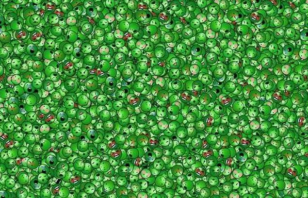 Only one in ten puzzlers can spot a laughing pea in 7 seconds