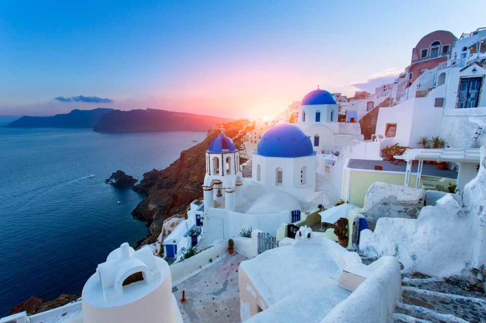 Santorini is known for its cramped alleyways and difficult-to-navigate stairs