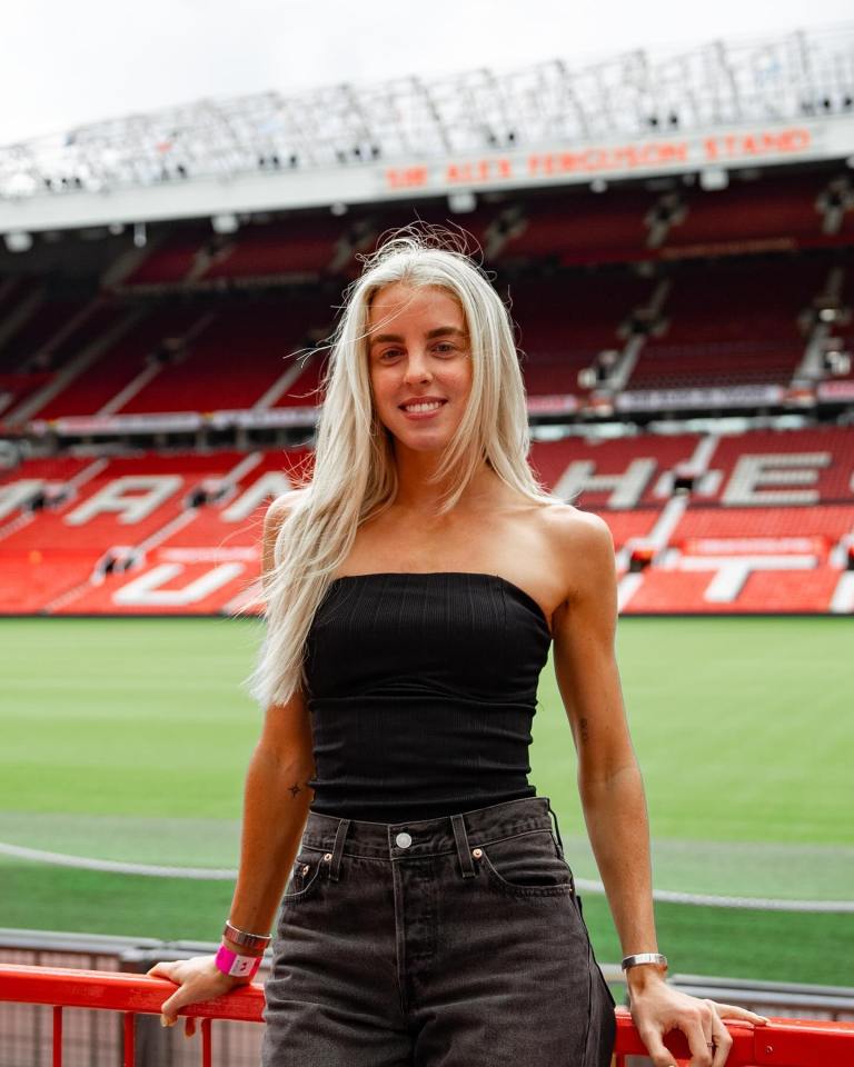 Keely Hodgkinson at Old Trafford.