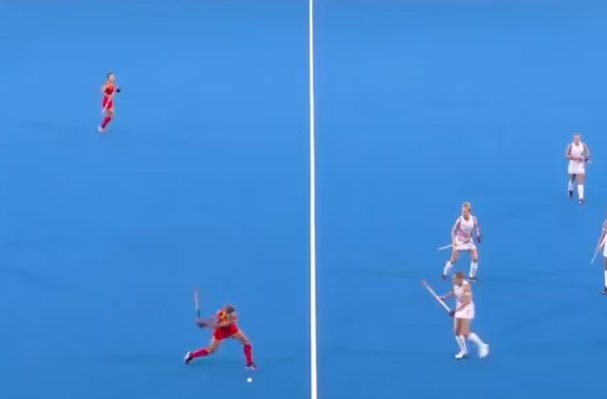 China's Fan Yunxia smacked the ball at Belgium's Delphine-Daphne Marien at full-time