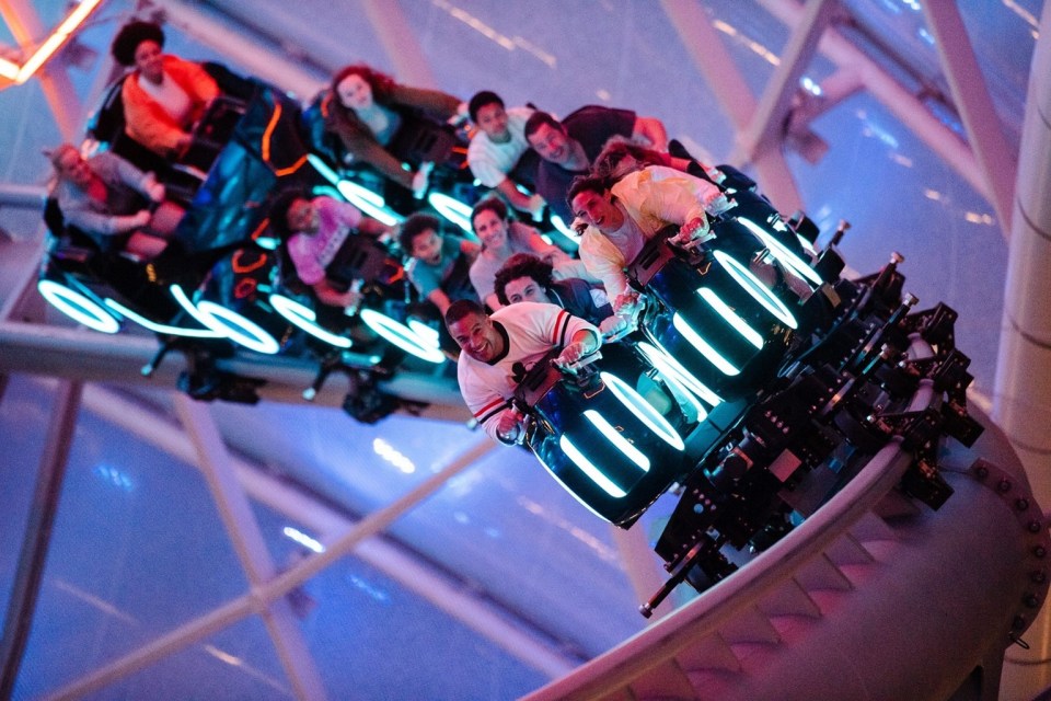 The Tron Lightcycle Run is one of the park's newest rides