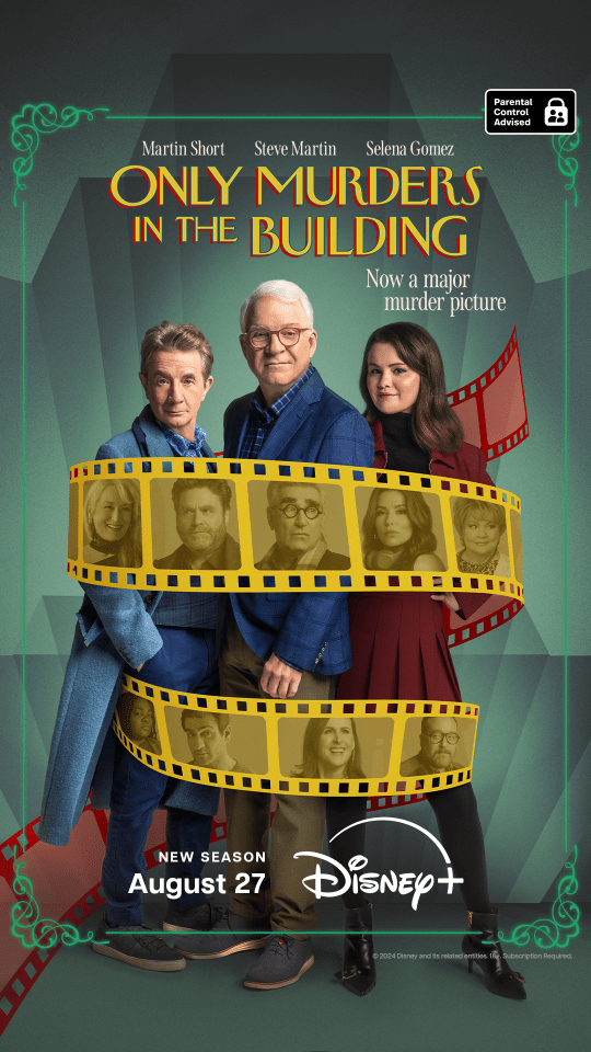 a poster for a movie called only murders in the building