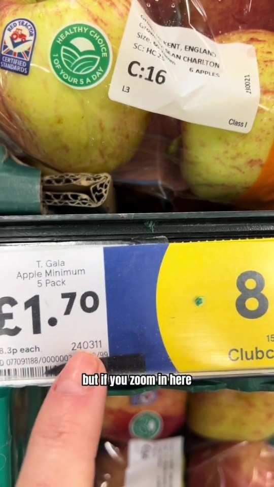 Naomi Willis noticed that the date the offers end will be backwards, on the white sticker