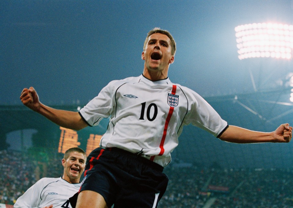 Michael Owen scored a hattrick during Sven's demolition of Germany in Munich