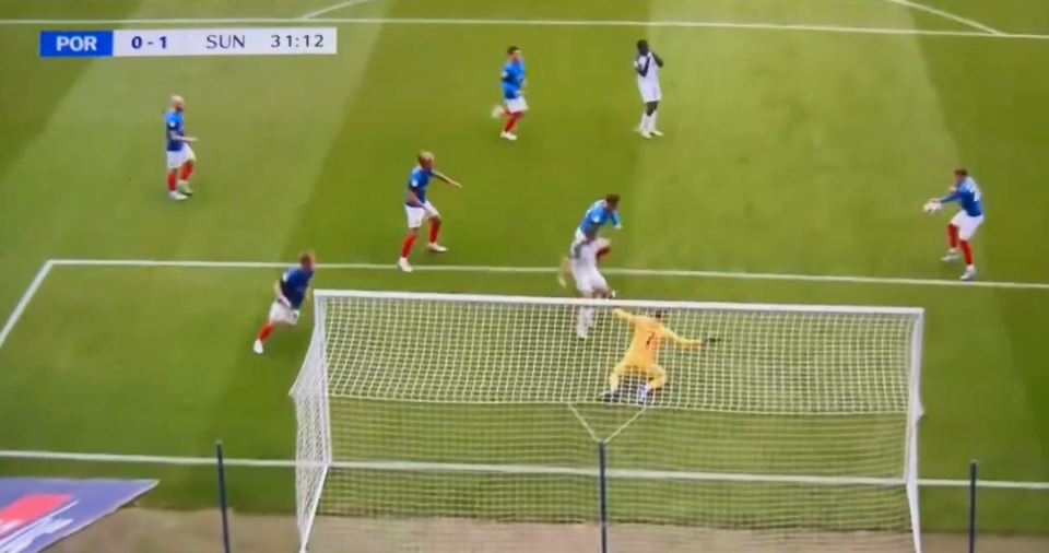 Portsmouth ace Zak Swanson may have scored the funniest own goal of the season