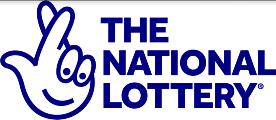 a blue logo for the national lottery