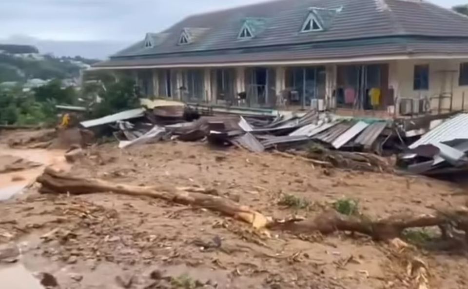 Pictures show the horrific aftermath of the landslides in Thailand