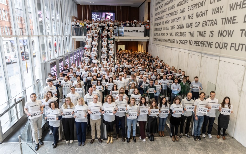 News Corp staff calling for Evan's release in March 2024