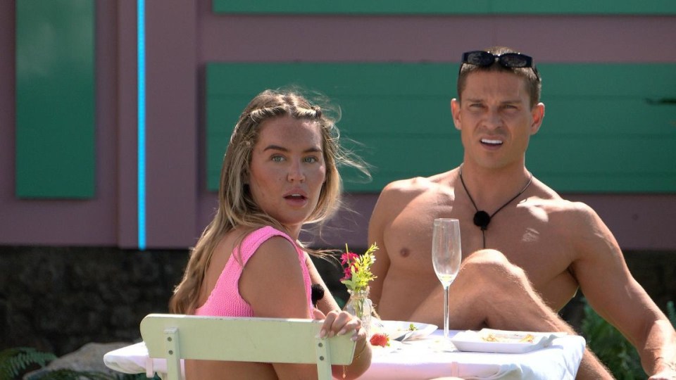 Mandatory Credit: Photo by ITV/REX/Shutterstock (14539514h) Samantha Kenny, Joey Essex 'Love Island' TV Show, Series 11, Episode 12, Mallorca, Spain - 14 Jun 2024