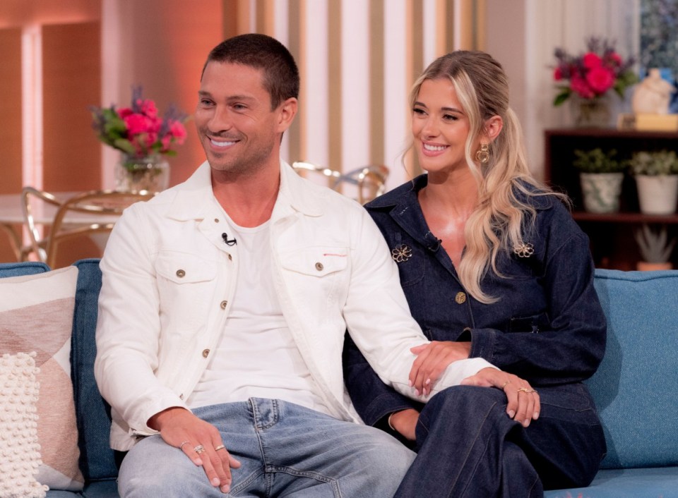 Editorial use only Mandatory Credit: Photo by Ken McKay/ITV/REX/Shutterstock (14614593aj) Joey Essex, Jessy Potts 'This Morning' TV show, London, UK - 01 Aug 2024