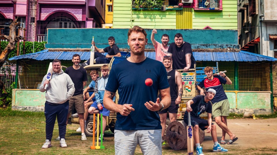 Undated BBC Handout Photo from Freddie Flintoff's Field of Dreams On Tour. Pictured: Bottom row: Ben, Kyle, Eli, Sean, Freddie, Finn, Hemi, Dylan Top row: Adnan, Harrison, Josh. PA Feature SHOWBIZ TV Flintoff. WARNING: This picture must only be used to accompany PA¿Feature SHOWBIZ TV Flintoff. PA Photo. Picture credit should read: BBC/South Shore Productions/Anirudh Agarwal. NOTE TO EDITORS: This picture must only be used to accompany PA Feature SHOWBIZ TV Flintoff. WARNING: Use of this copyright image is subject to the terms of use of BBC Pictures' BBC Digital Picture Service. In particular, this image may only be published in print for editorial use during the publicity period (the weeks immediately leading up to and including the transmission week of the relevant programme or event and three review weeks following) for the purpose of publicising the programme, person or service pictured and provided the BBC and the copyright holder in the caption are credited. Any use of this image on the internet and other online communication services will require a separate prior agreement with BBC Pictures. For any other purpose whatsoever, including advertising and commercial prior written approval from the copyright holder will be required.