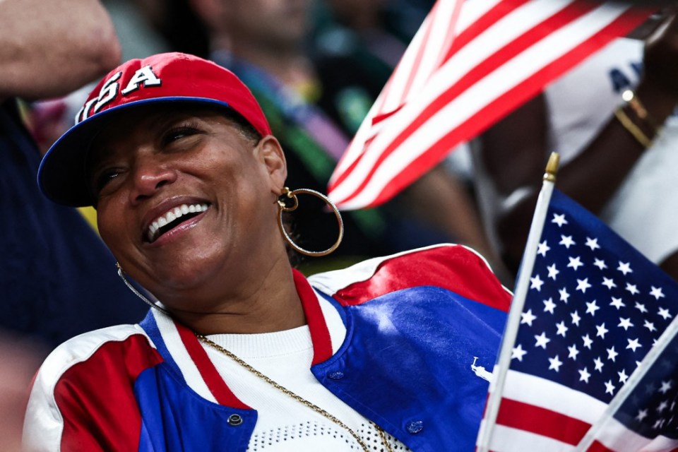 Queen Latifah showed her support in Team USA colours