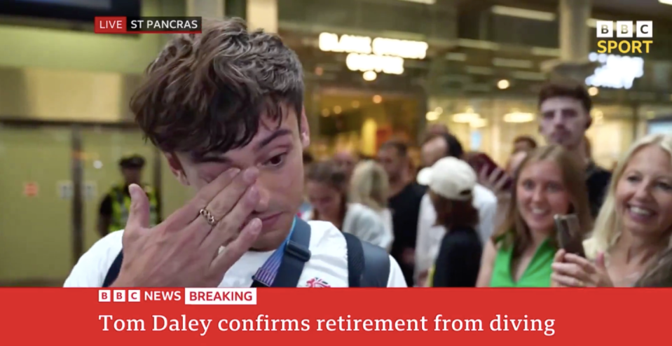 bbc news breaking tom daley confirms retirement from diving