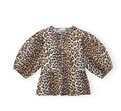 Can you spot the difference between Ganni and M&S's animal print tops?