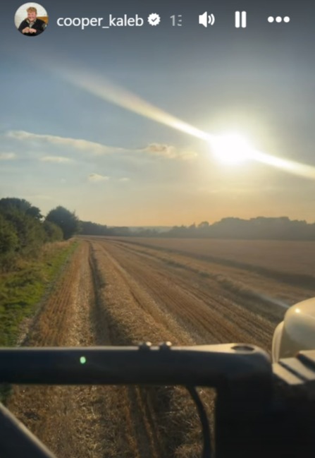 He revealed he had to stop cutting his wheat because the market he sells it to closed for the weekend