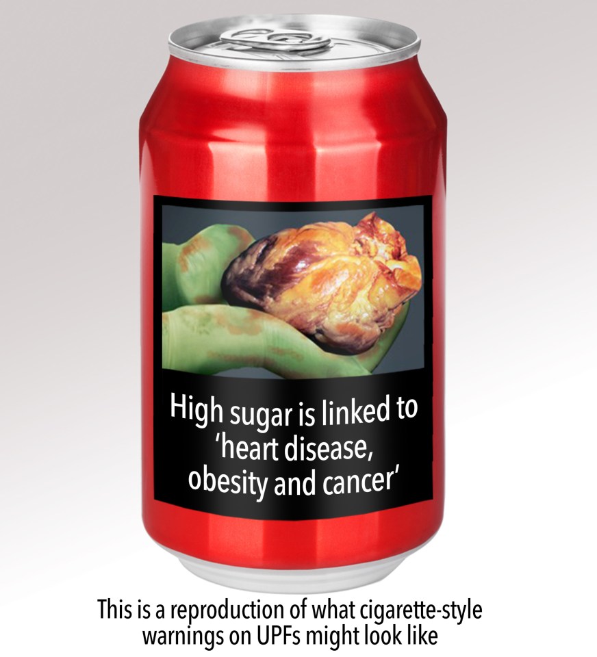 Researchers have called for cigarette-style warnings on UPFs to help people make healthier choices