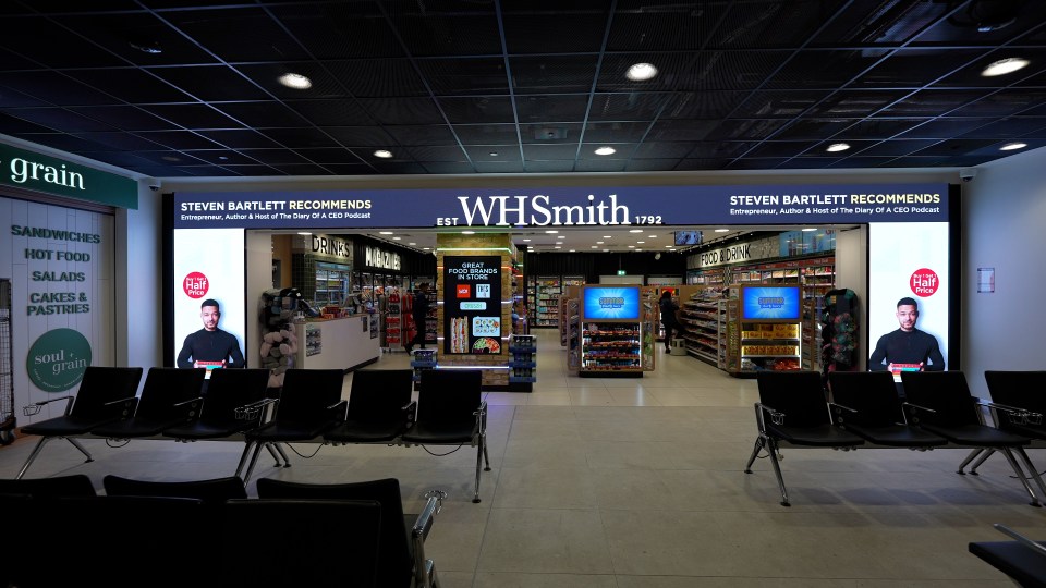 A new flagship WHSmith shop has been added to the airport