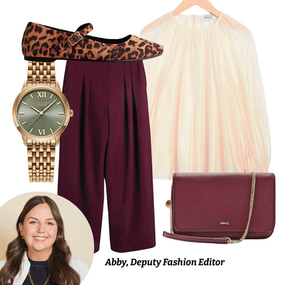 a picture of abby deputy fashion editor 's outfit